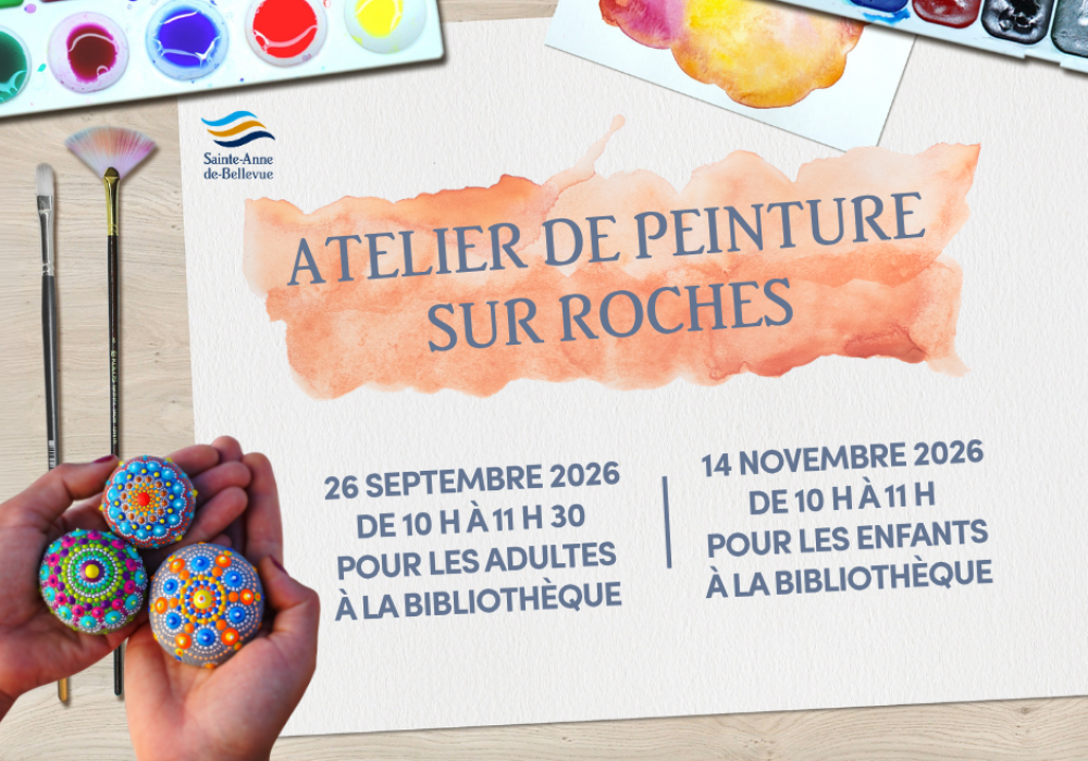 Atelier de peinture sur roches