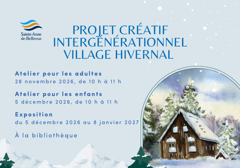 Projet créatif intergénérationnel – Village hivernal