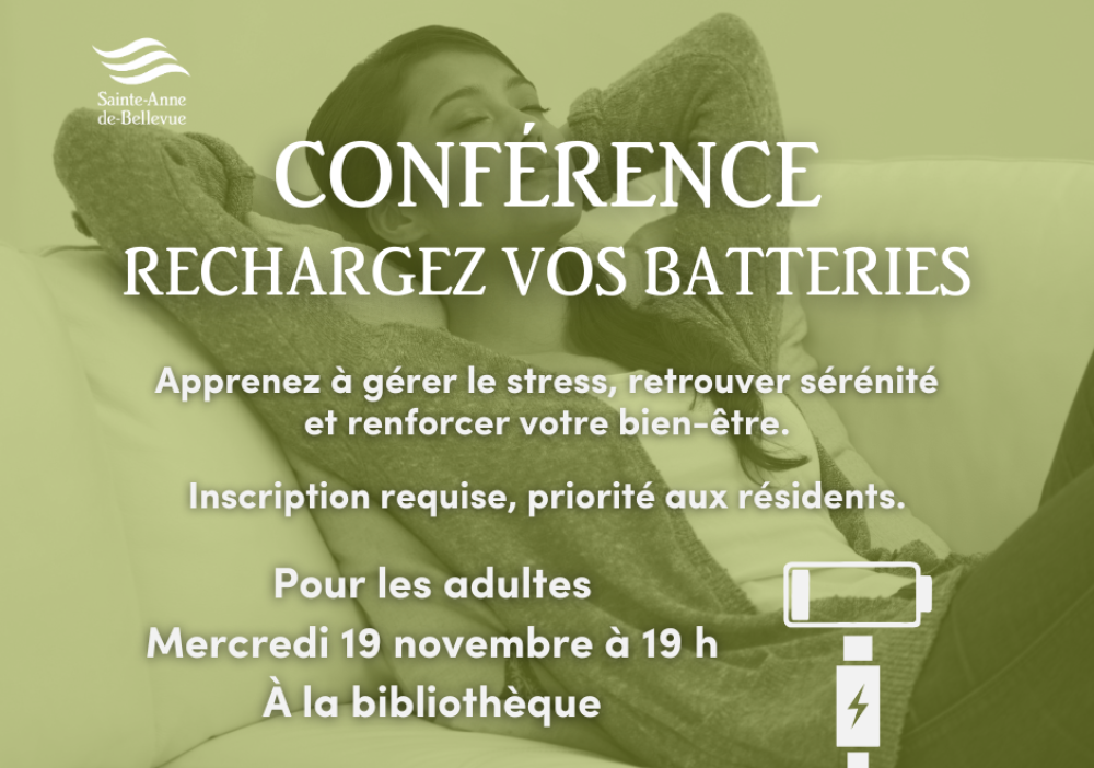 Conférence | Rechargez vos batteries