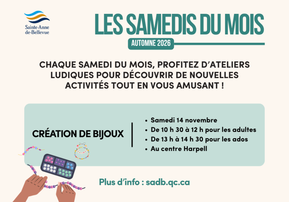 Samedis du mois – Création de bijoux