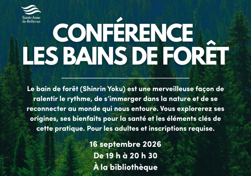 Conférence | Les bains de forêt