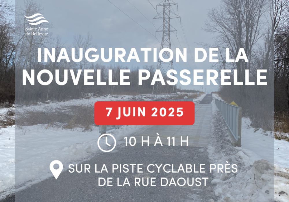 Inauguration de la nouvelle passerelle