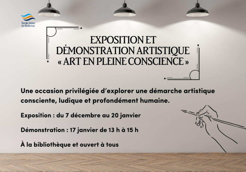 Démonstration artistique « Art en pleine conscience » 