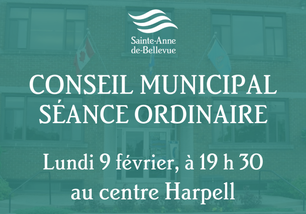 Conseil municipal : s&eacute;ance ordinaire du 9 f&eacute;vrier