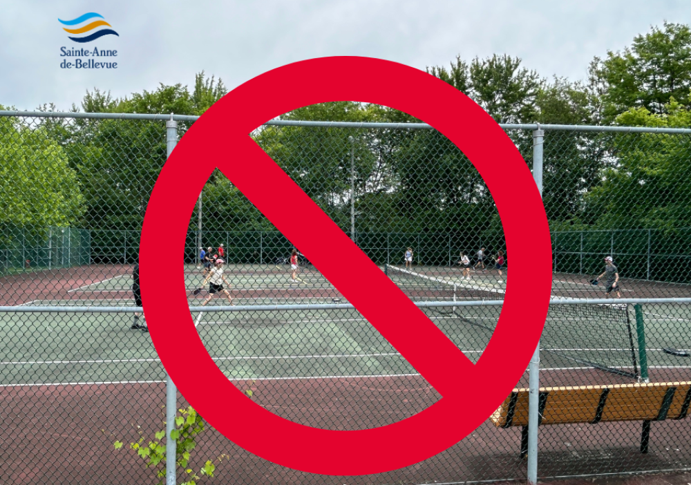 Fermeture des terrains de tennis ​​​​​​​du parc Aumais : 20 ao&ucirc;t