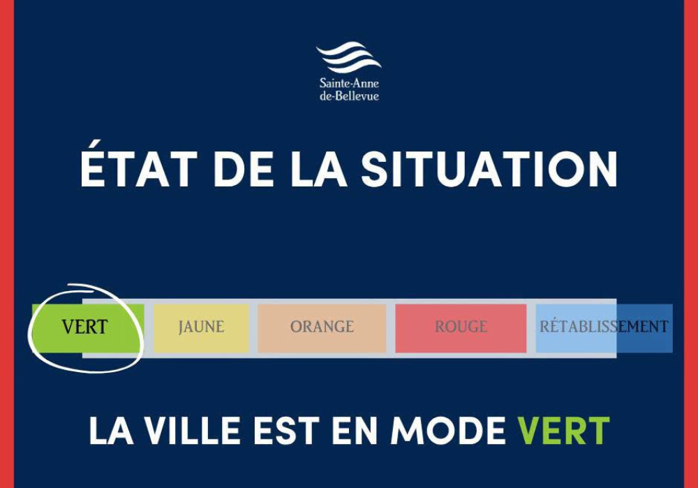 	&Eacute;tat de la situation : la Ville revient au mode VERT (29 juillet 2026)