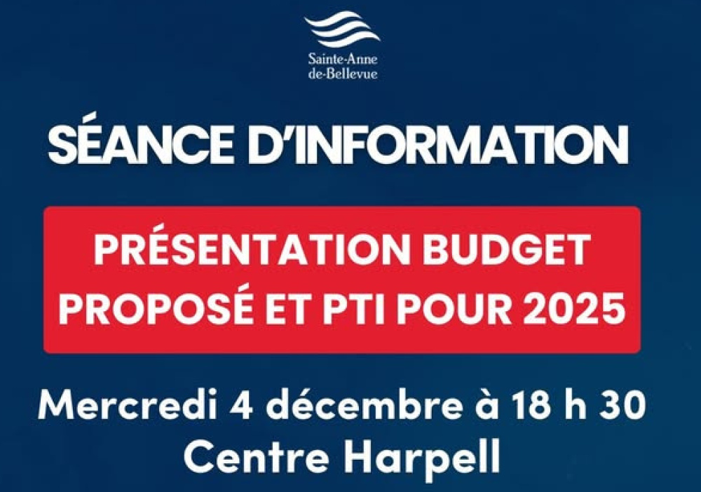 Séance d’information pour présenter le budget et le PTI de 2025