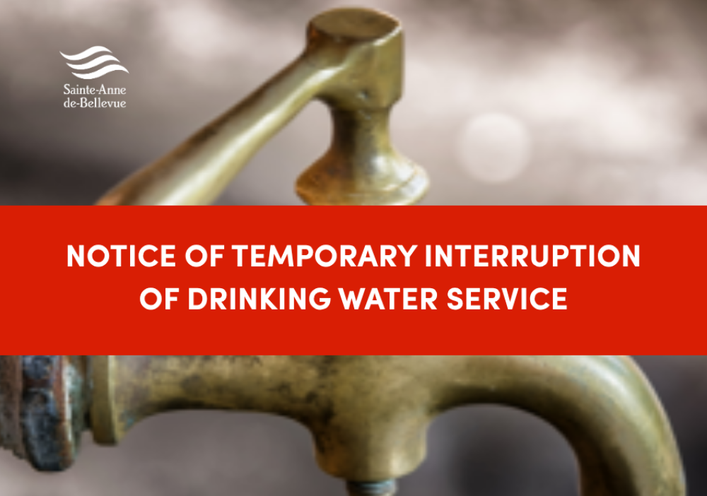 Notice of Temporary Interruption of Drinking Water Service