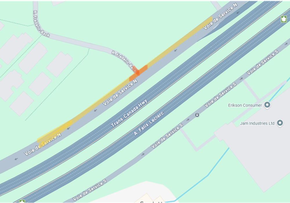 Notice of Construction on the North Service Road of the A-40 and Traffic Disruptions