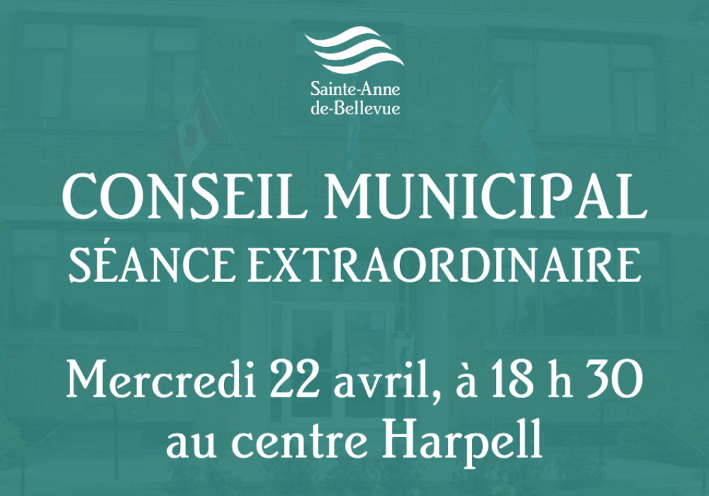 Conseil municipal : s&eacute;ance extraordinaire du 22 avril
