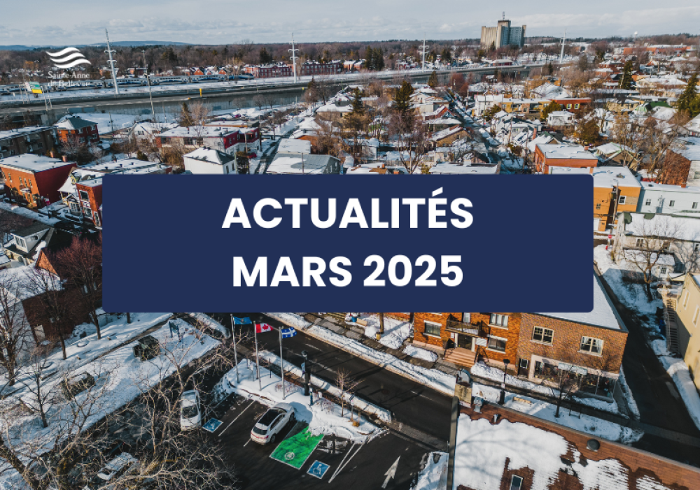 Infolettre des actualités du mois de mars 2025