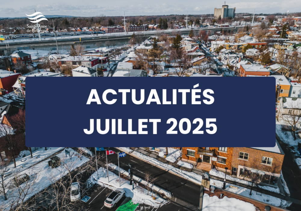Infolettre des actualités du mois de juille 2025
