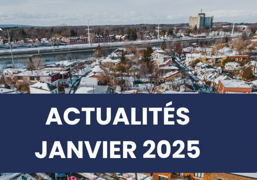 Infolettre des actualit&eacute;s du mois de janvier 2025