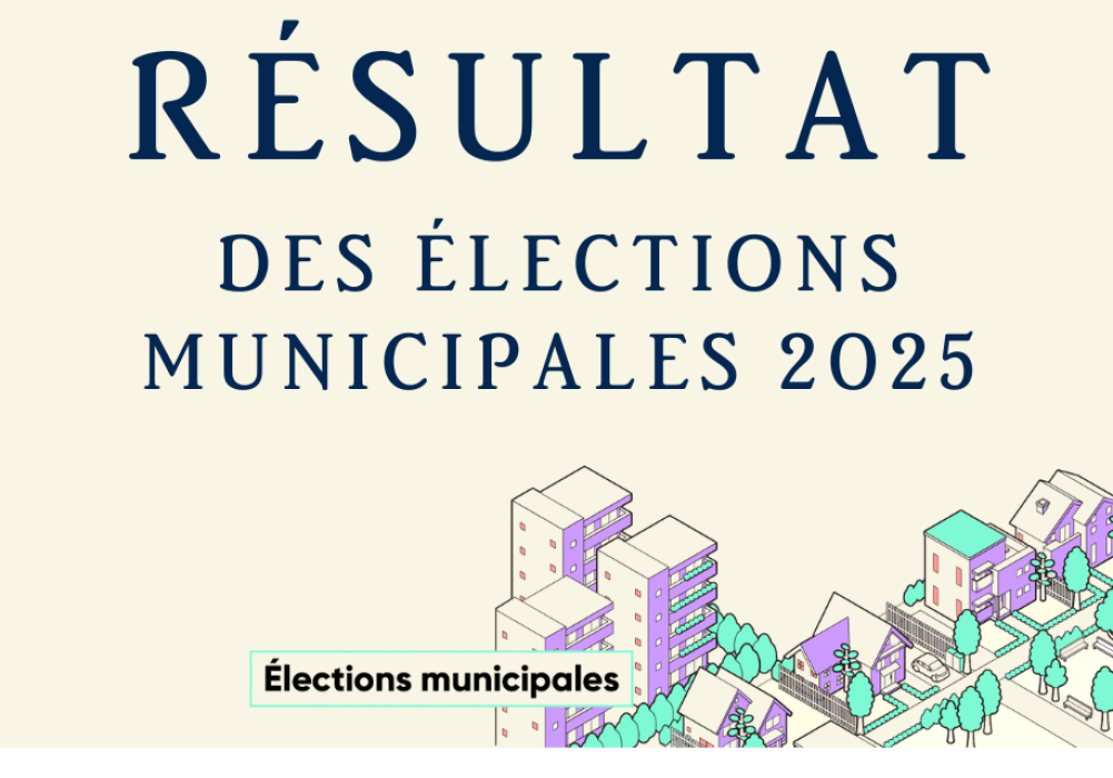 Les résultats des élections municipales sont maintenant disponibles.