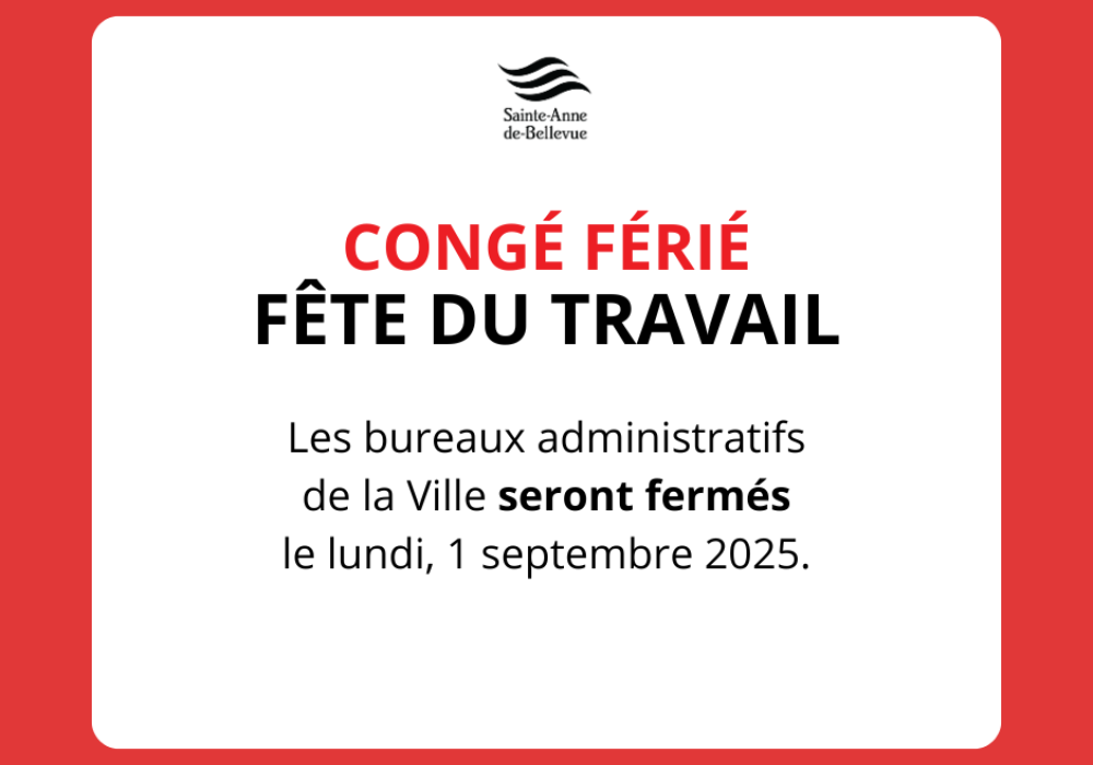 Fermeture des bureaux : Fête du travail