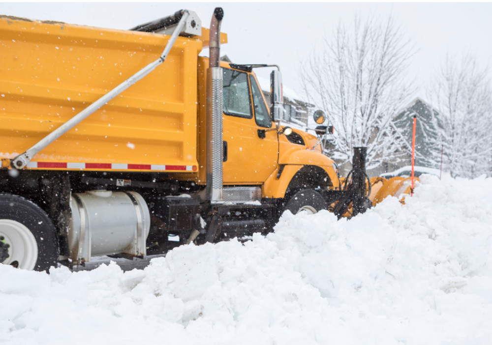 Chargement de neige