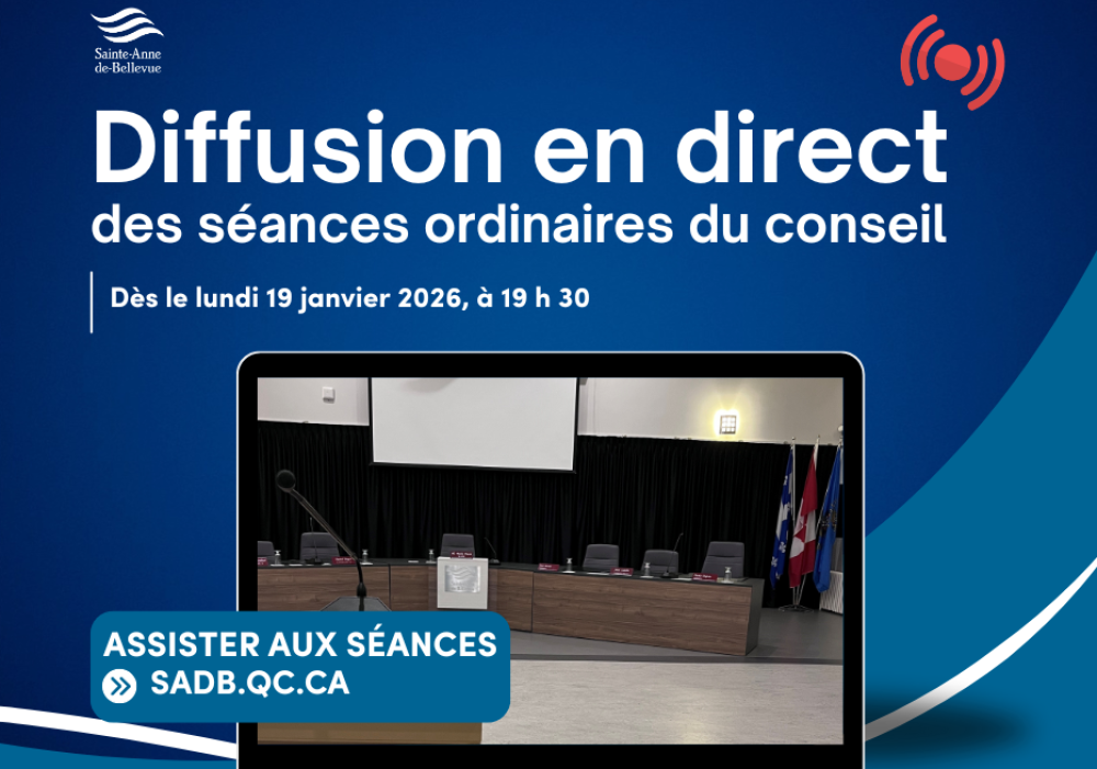 Diffusion en directe des s&eacute;ances du conseil
