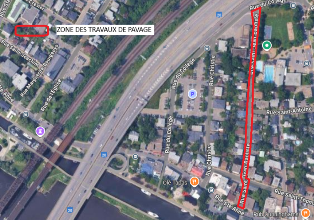 Paving work on rue Saint-Jean-Baptiste on September 19