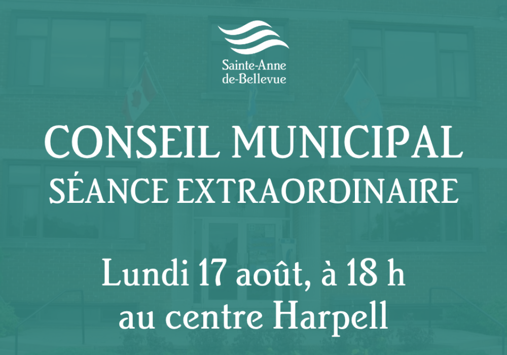 Conseil municipal : s&eacute;ance extraordinaire du 17 ao&ucirc;t