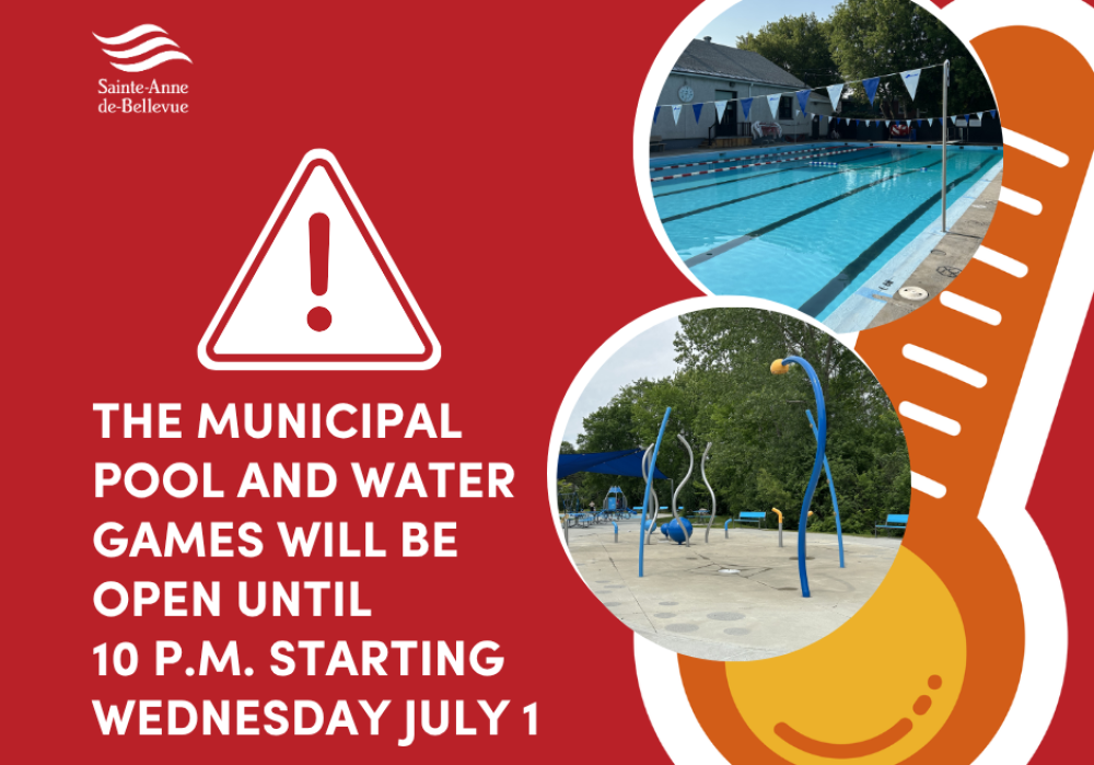 Extended Hours for the Pool and Water Games