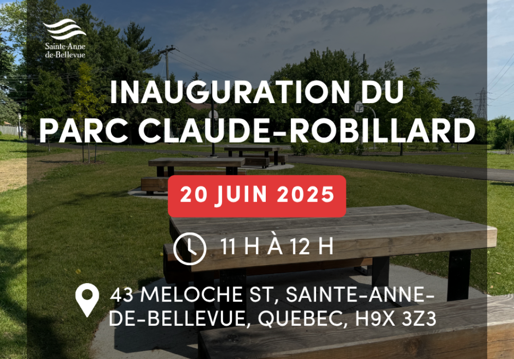 Inauguration du parc Claude-Robillard